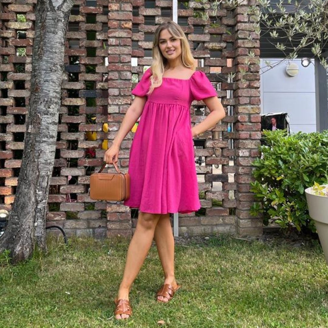 Milly Dress (Fuschia Pink)