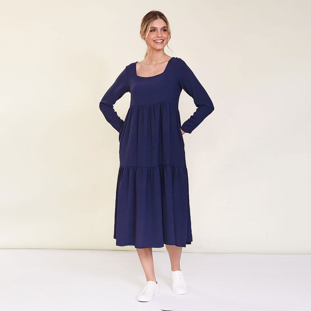 Zoe Dress (Navy)