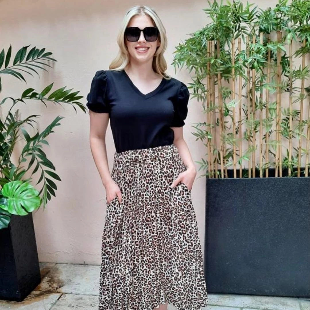 Tilly Skirt (Leopard)