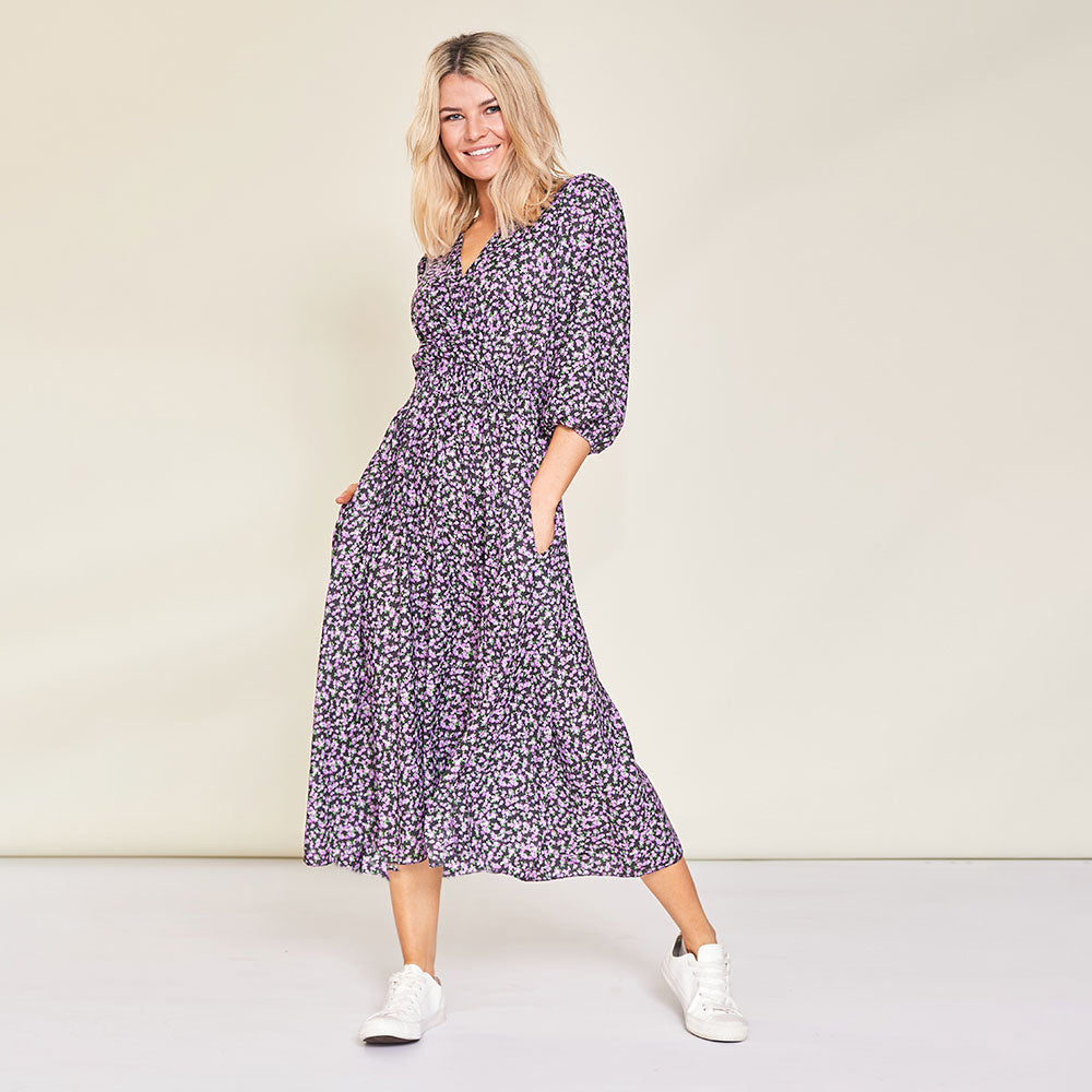 Daisy Dress (Lilac Floral)