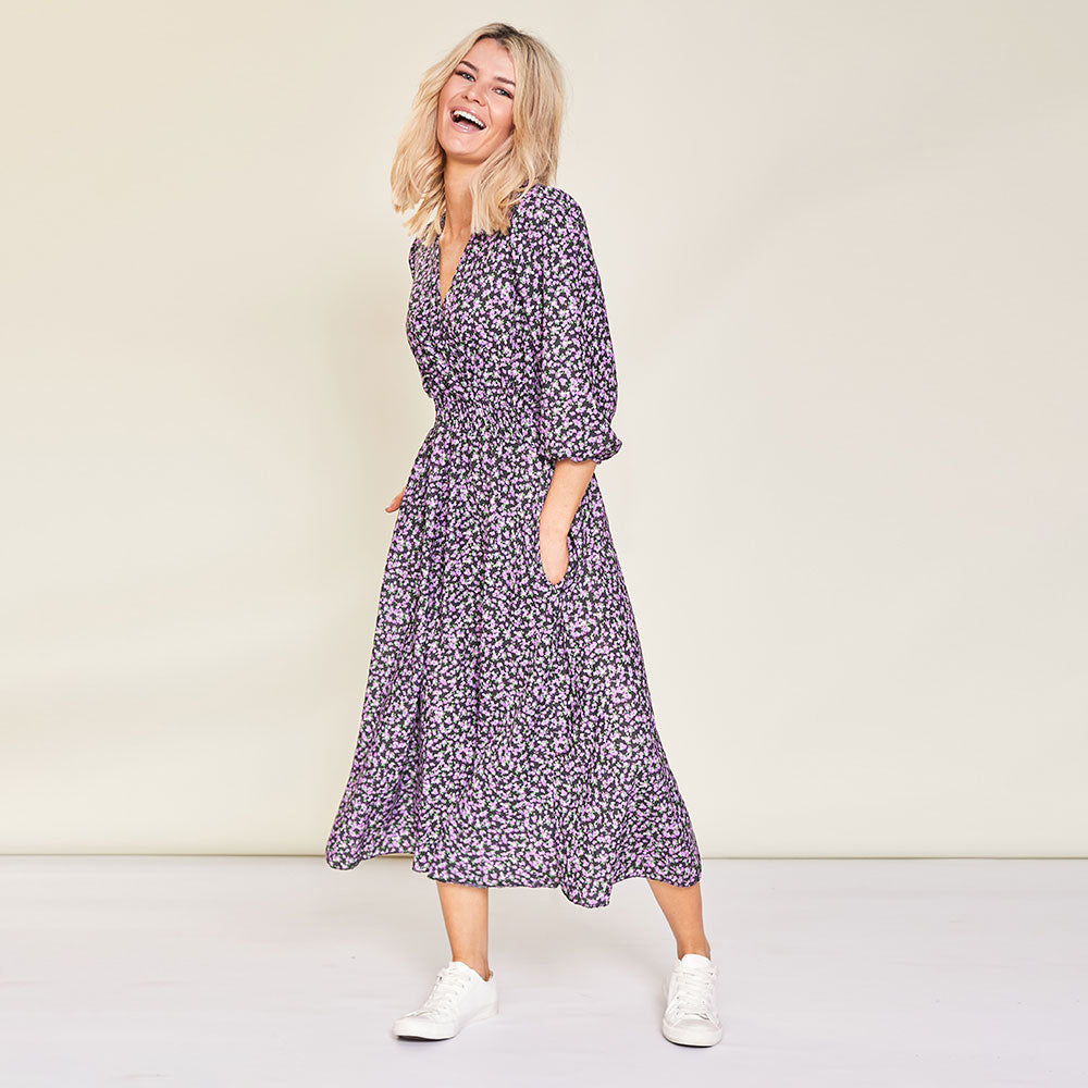 Daisy Dress (Lilac Floral)