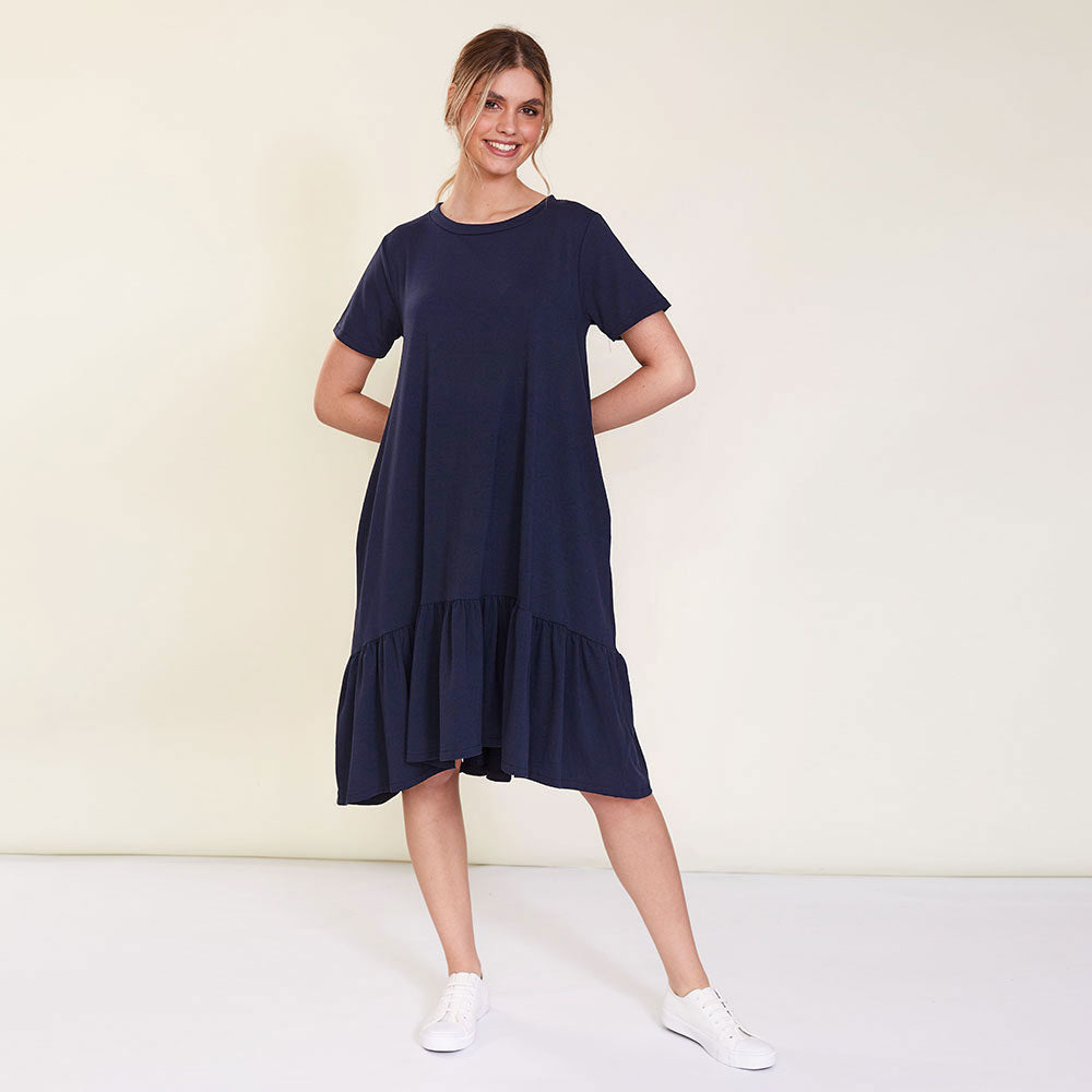 April Dress (Navy) - The Casual Company