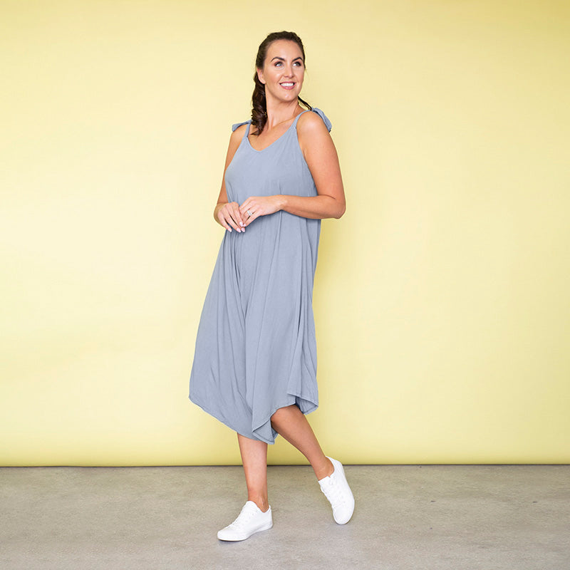 Frankie Relaxed Fit Jumpsuit (Baby Blue)