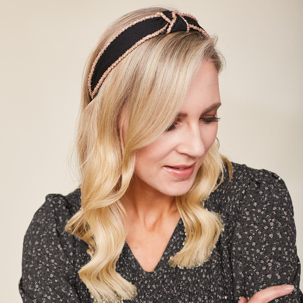 Boho Black Hairband