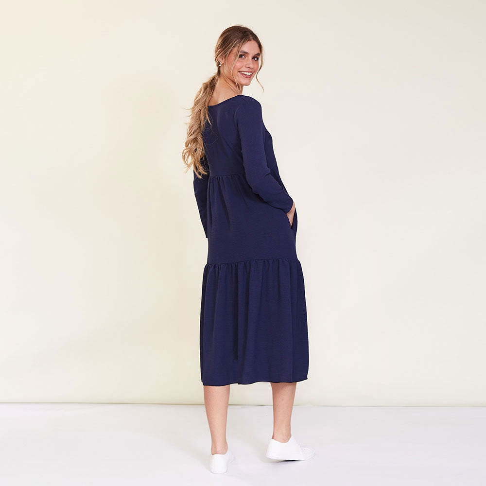 Zoe Dress (Navy)
