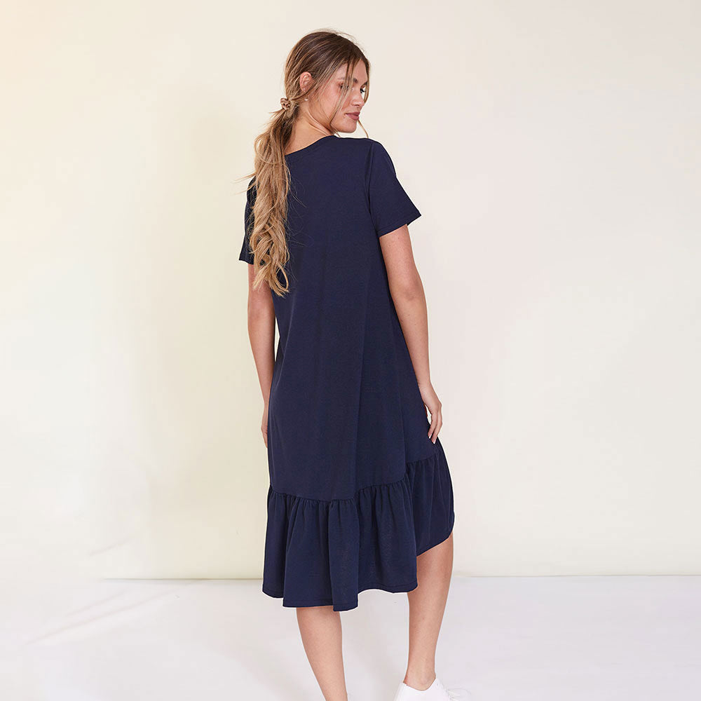 April Dress (Navy) - The Casual Company