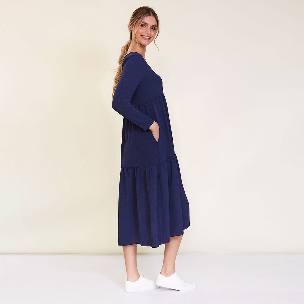 Zoe Dress (Navy)