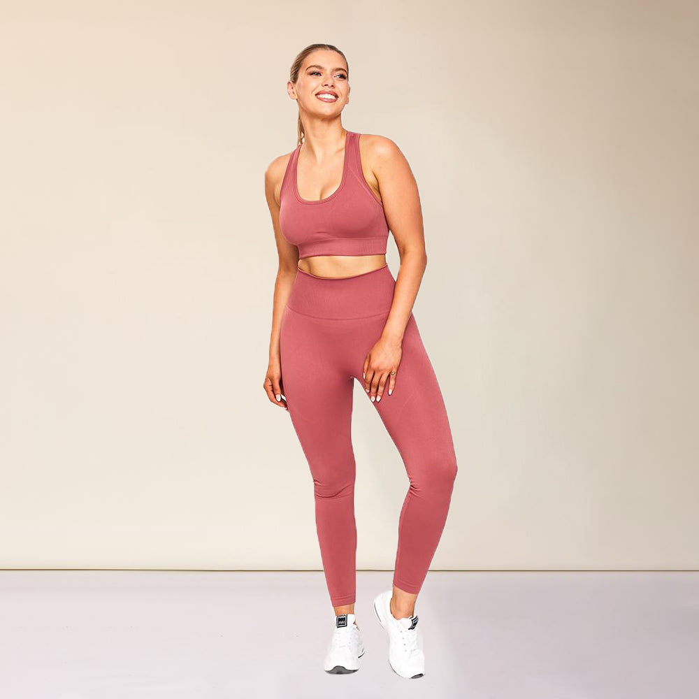 Amy Sports Set (Mauve) - The Casual Company