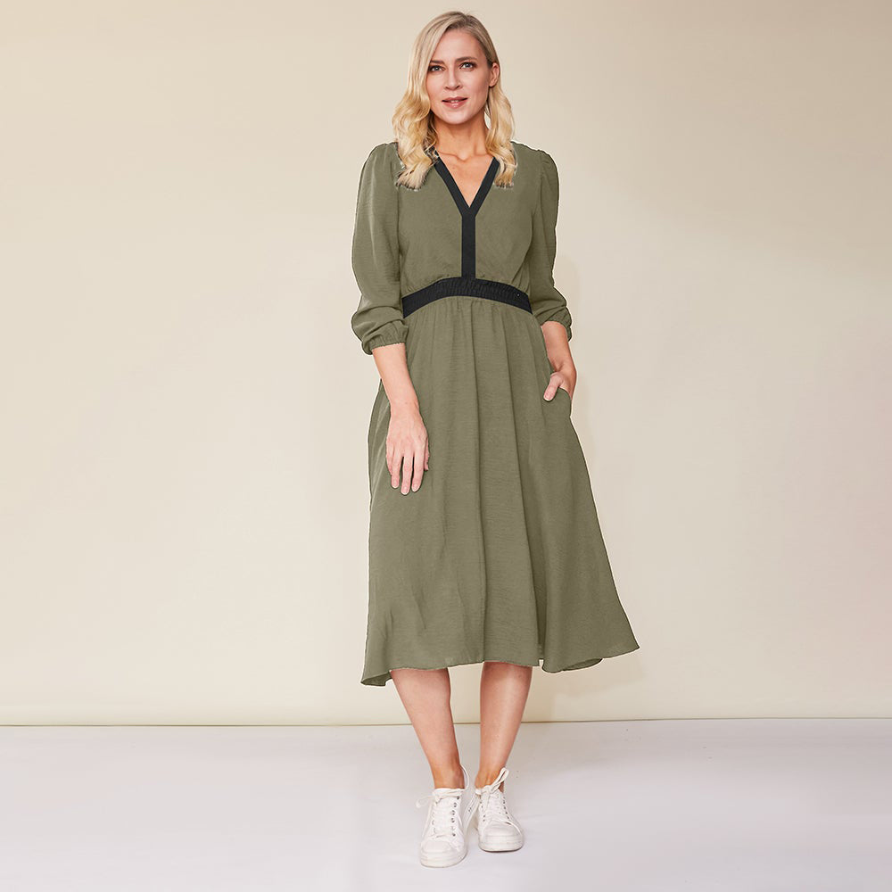 Adelle Dress (Khaki)