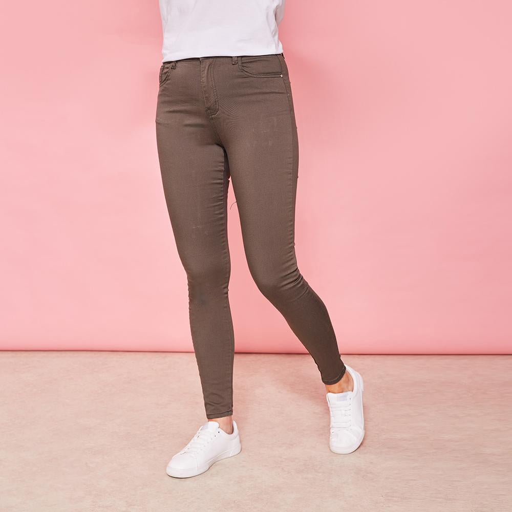 Yana Stretch Trousers (Khaki)