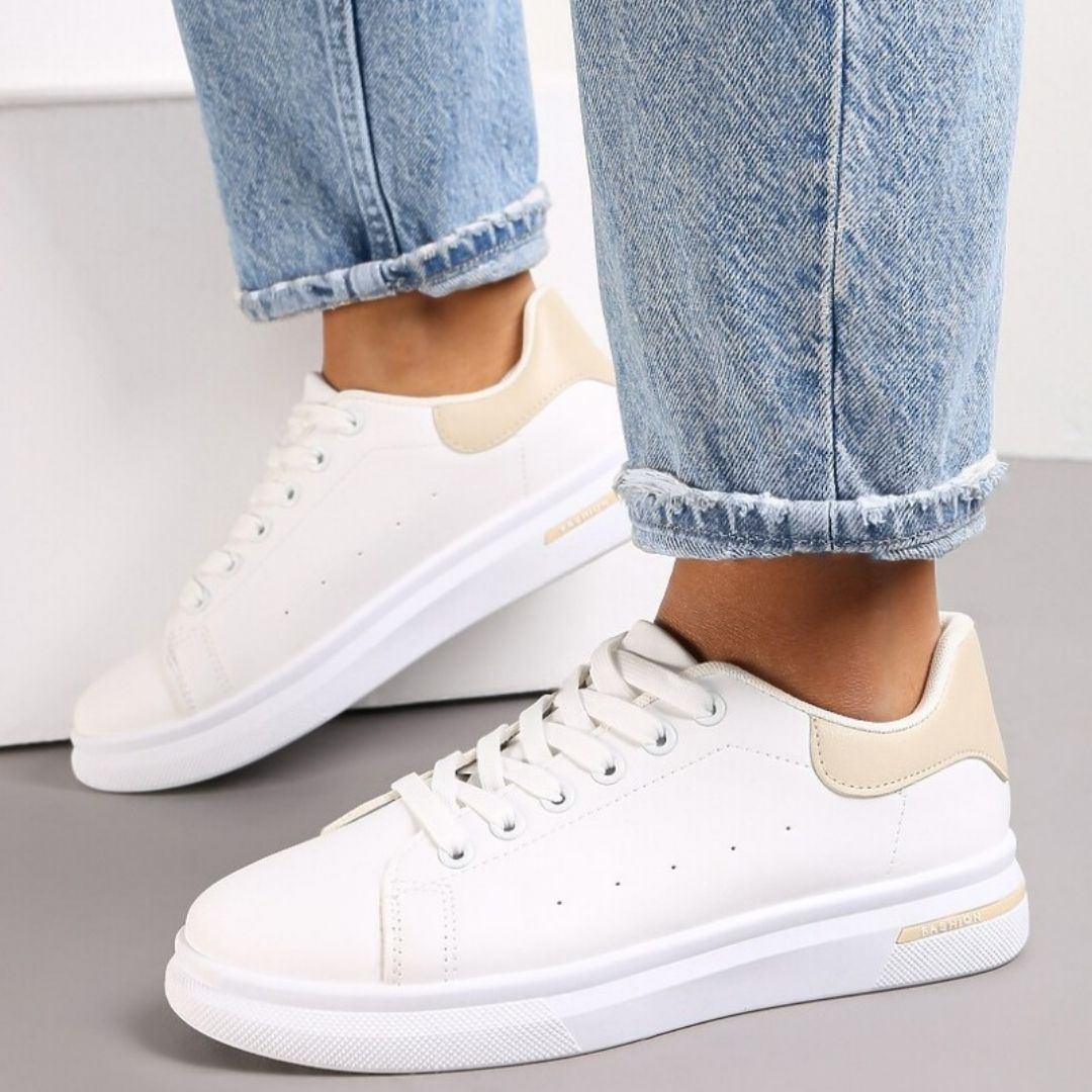 Niamh Sneakers (Beige) - The Casual Company