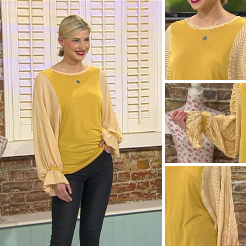 Sarah Stripe Sleeve Top