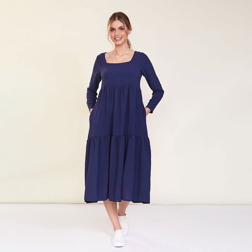 Zoe Dress (Navy)