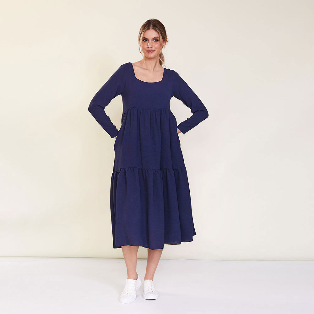 Zoe Dress (Navy)