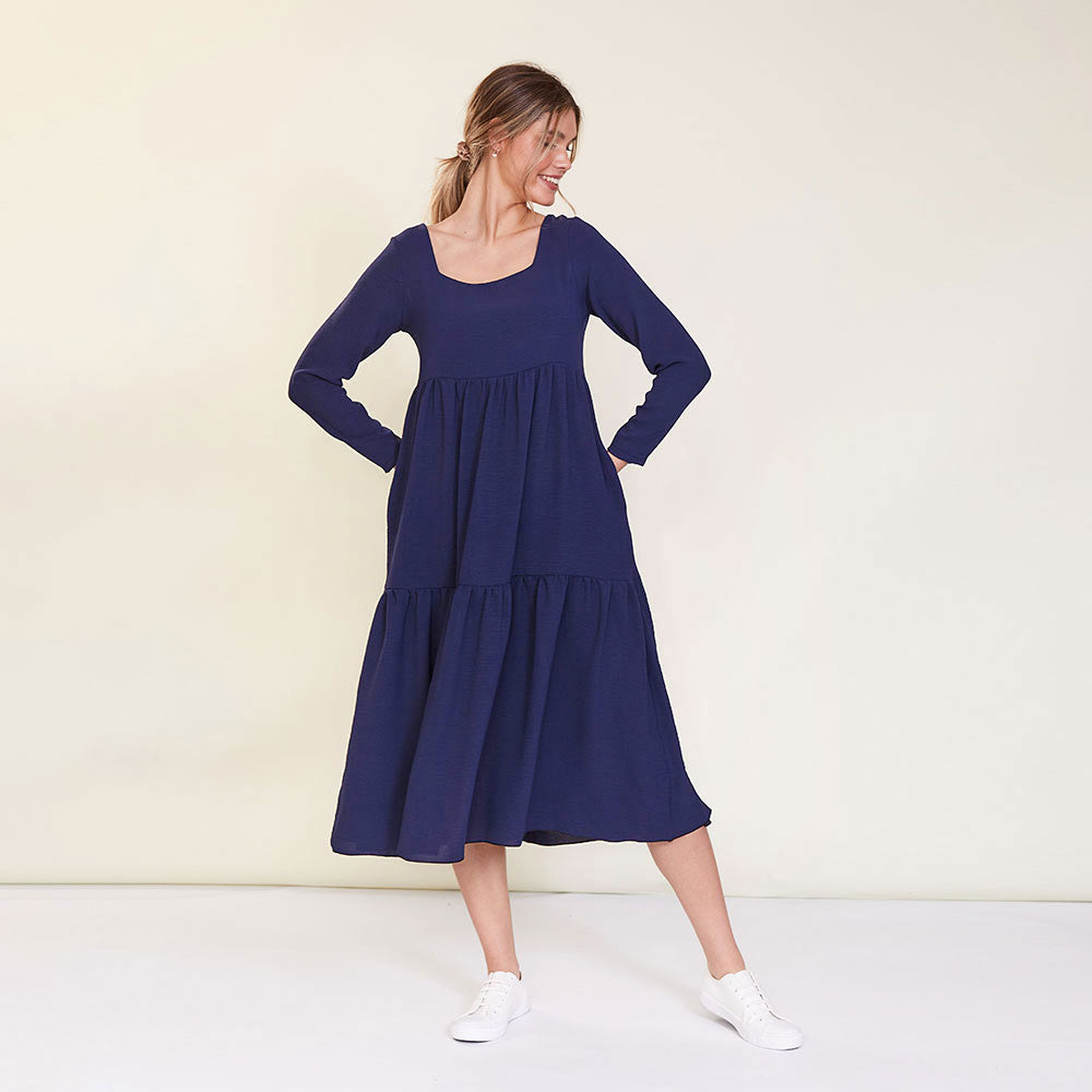 Zoe Dress (Navy)