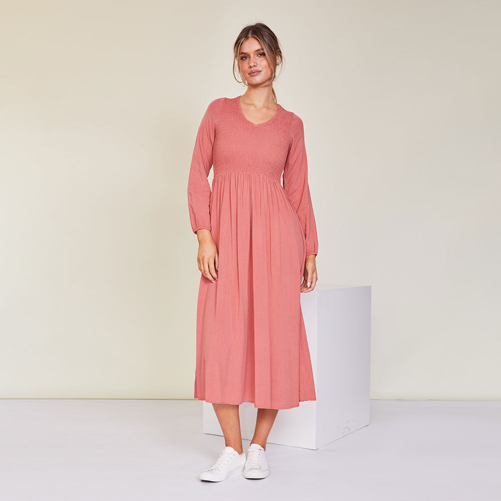 Isabelle Dress (Vintage Rose)