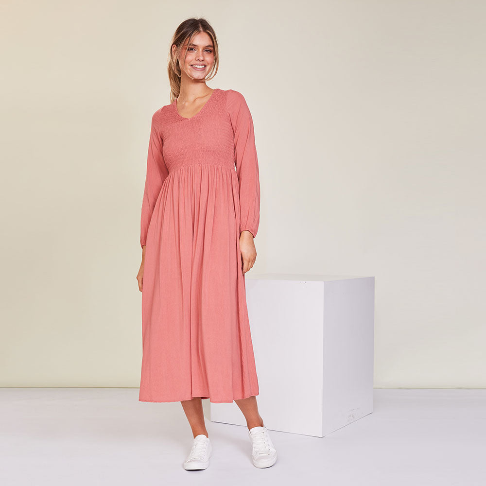 Isabelle Dress (Vintage Rose)