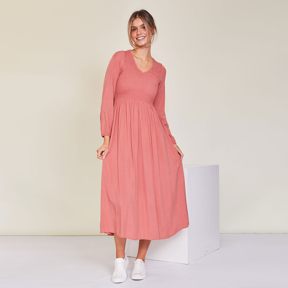 Isabelle Dress (Vintage Rose)