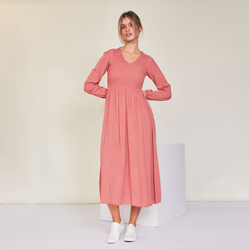 Isabelle Dress (Vintage Rose)