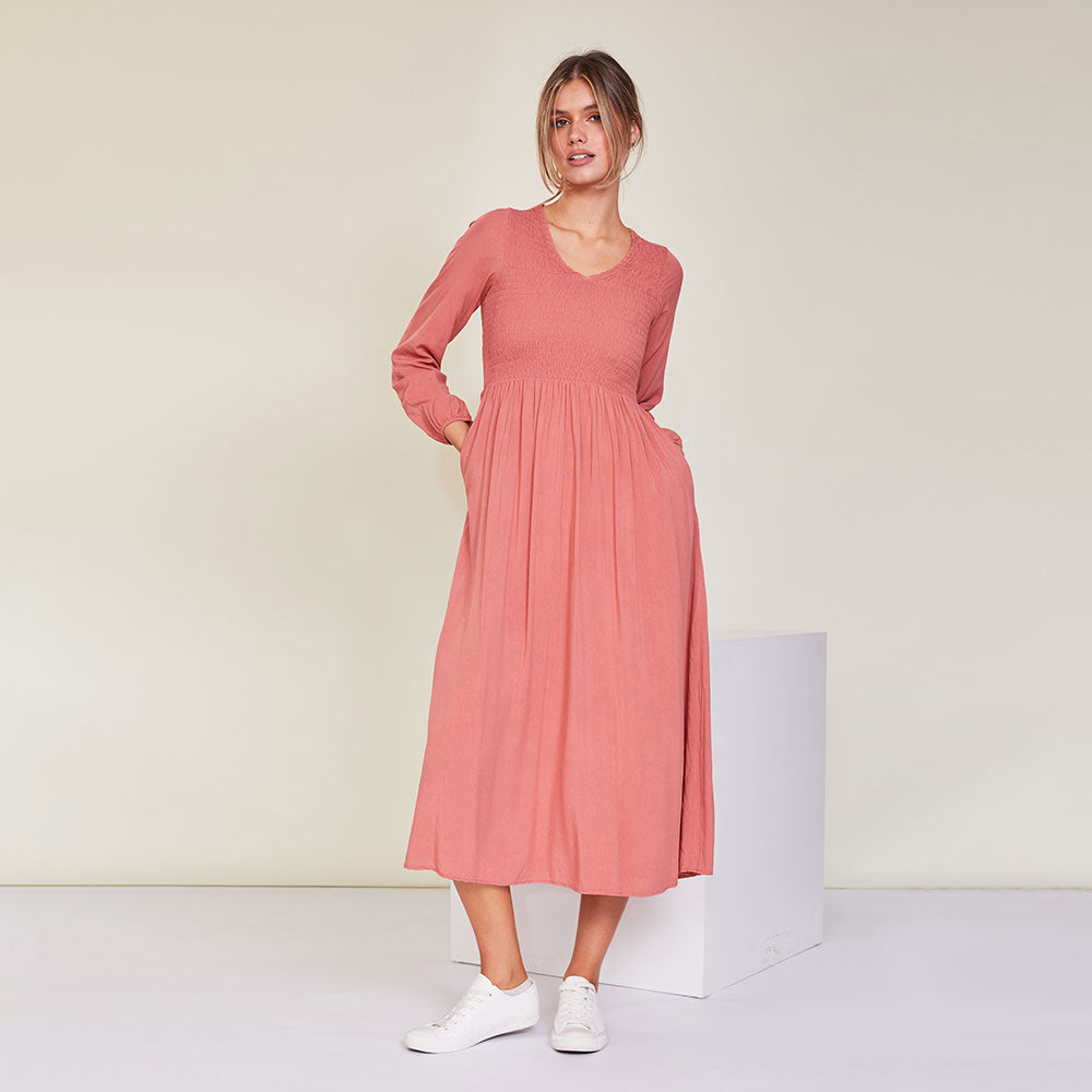 Isabelle Dress (Vintage Rose)