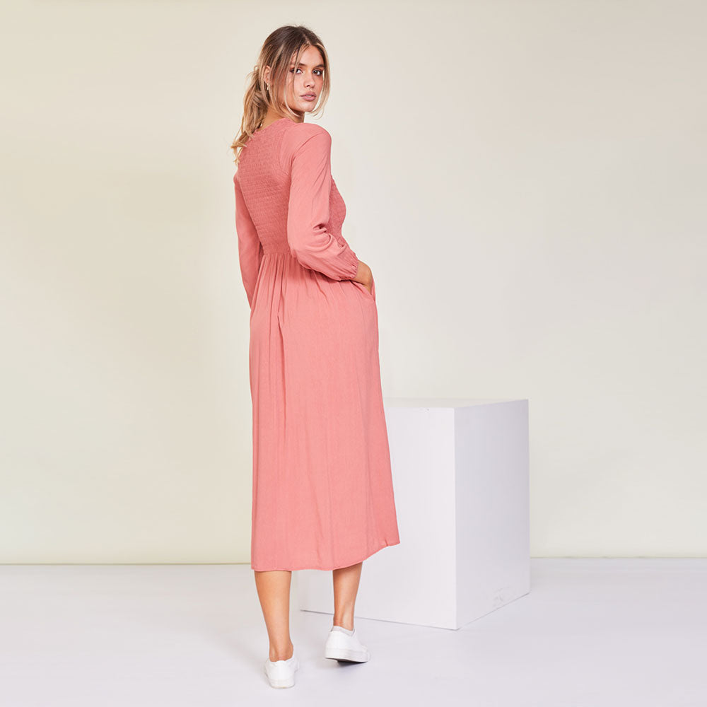 Isabelle Dress (Vintage Rose)
