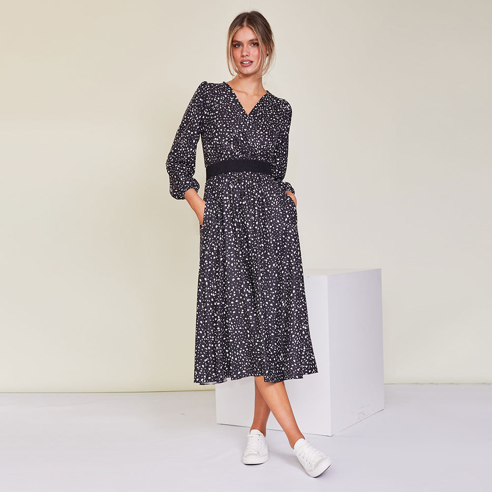 Tara Dress (Black Dot)