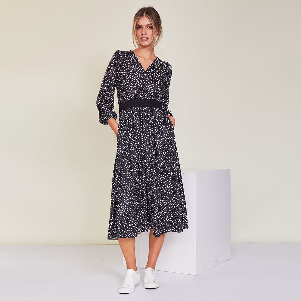 Tara Dress (Black Dot)