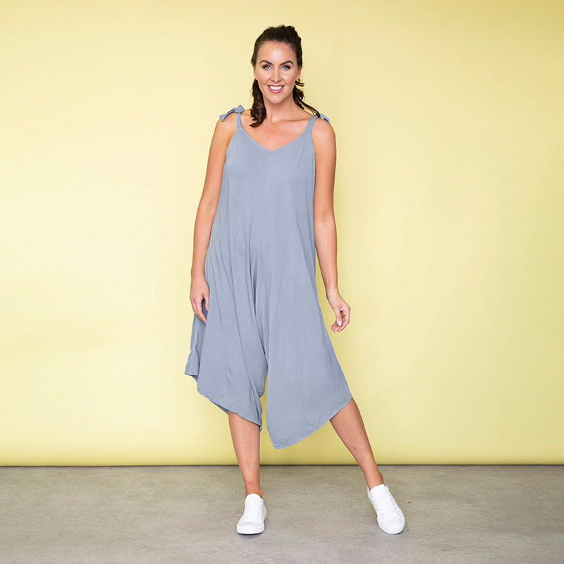 Frankie Relaxed Fit Jumpsuit (Baby Blue)