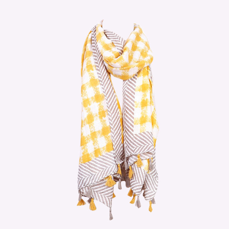 Pia Scarf Tassel (Yellow)