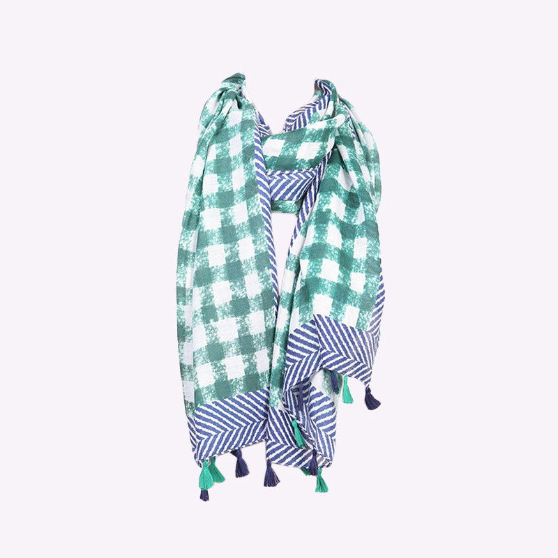 Pia Scarf Tassel (Green)