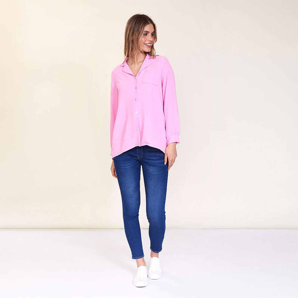 Nikki Shirt (Pink) - The Casual Company