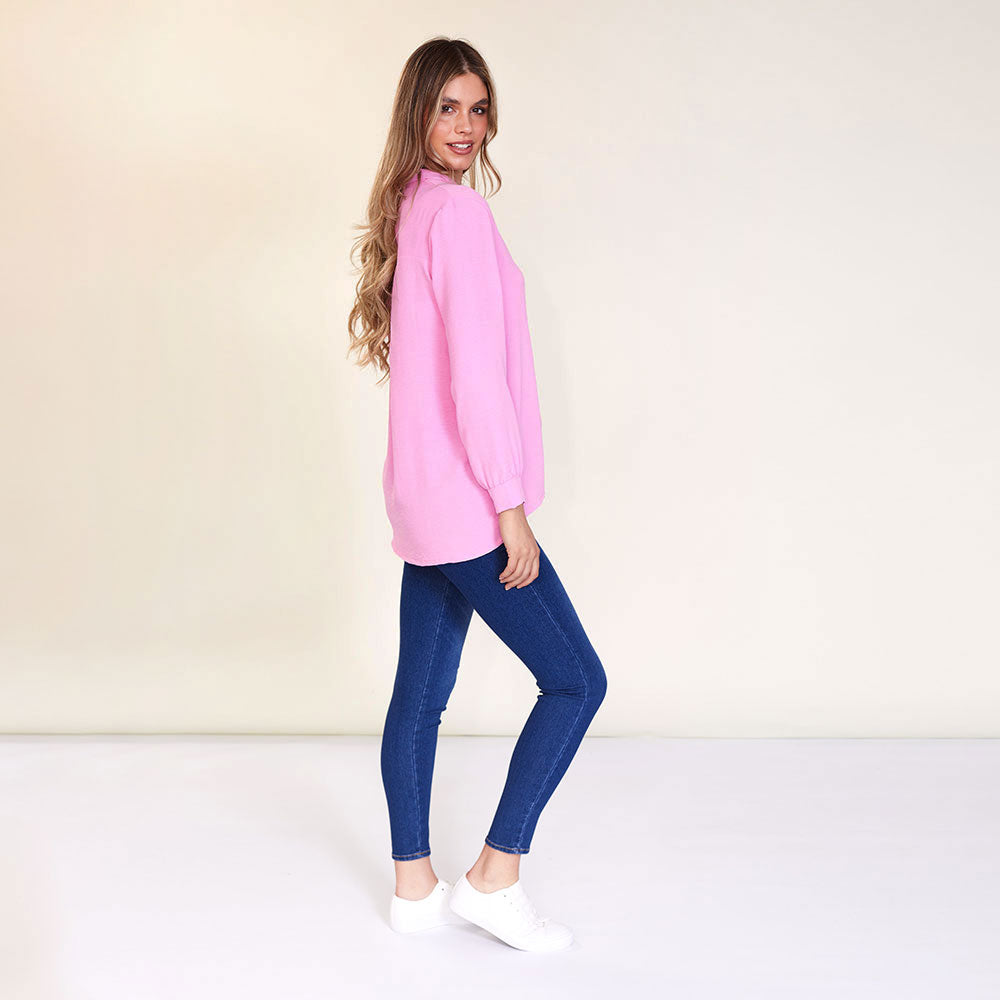Nikki Shirt (Pink) - The Casual Company