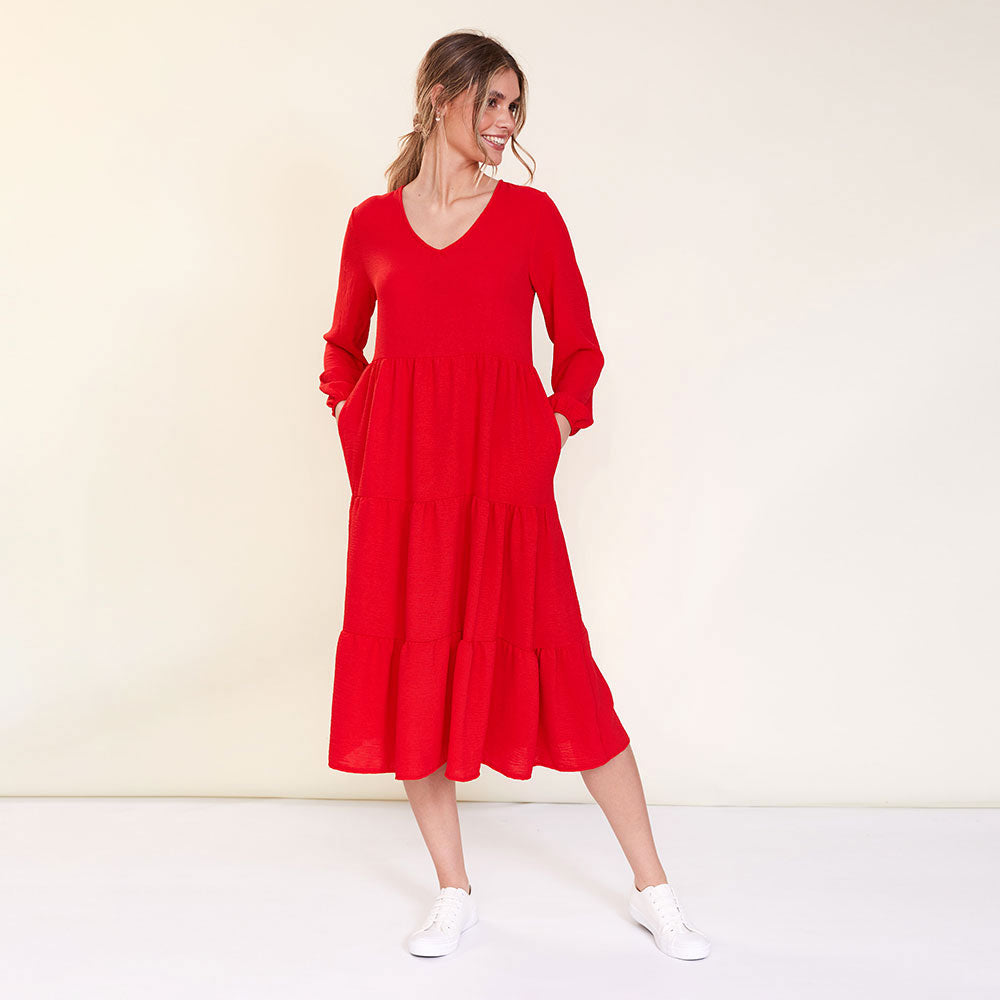 Sofia Dress (Red)
