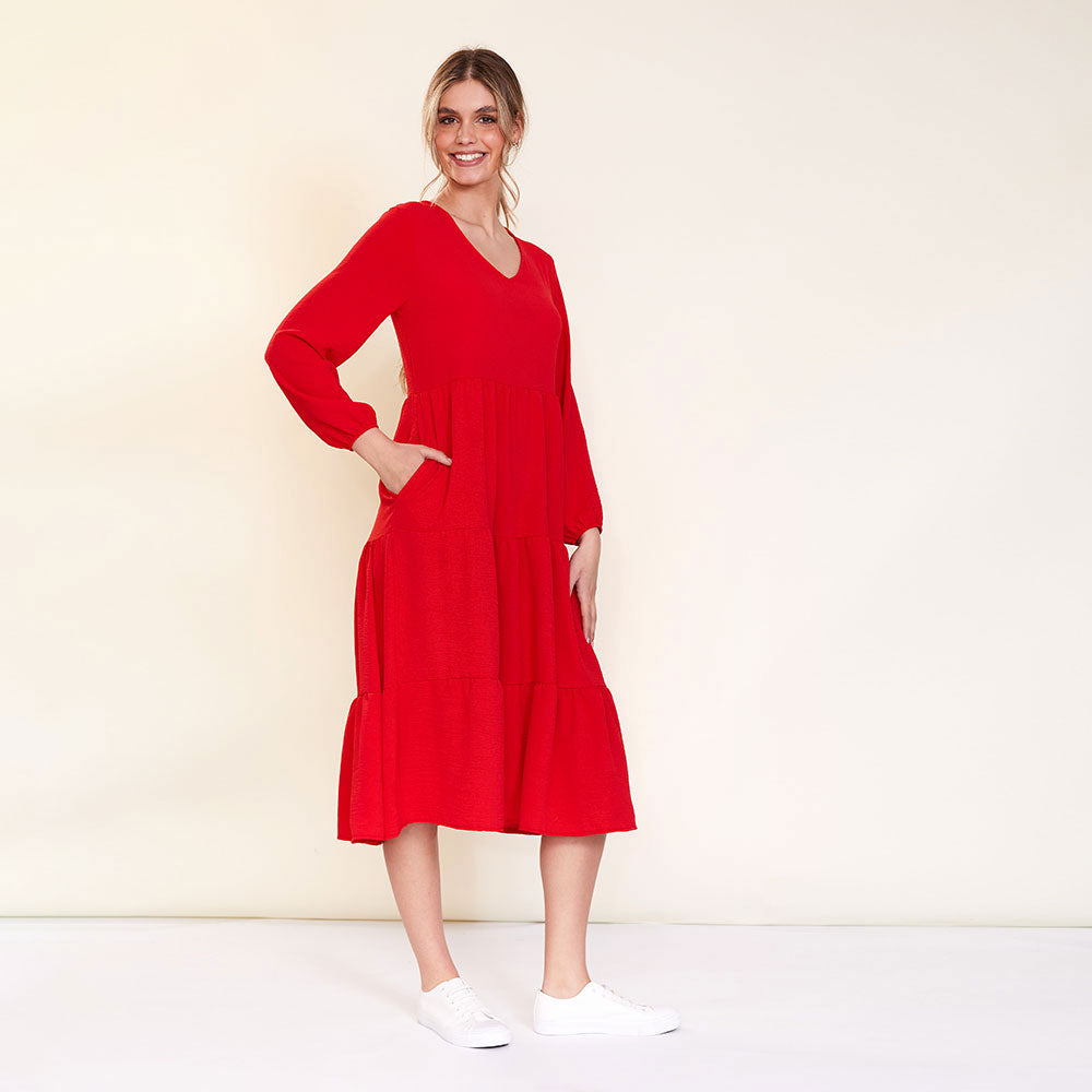 Sofia Dress (Red)