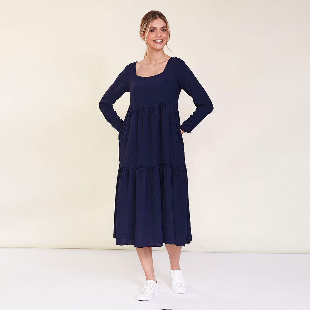 Zoe Dress (Navy)