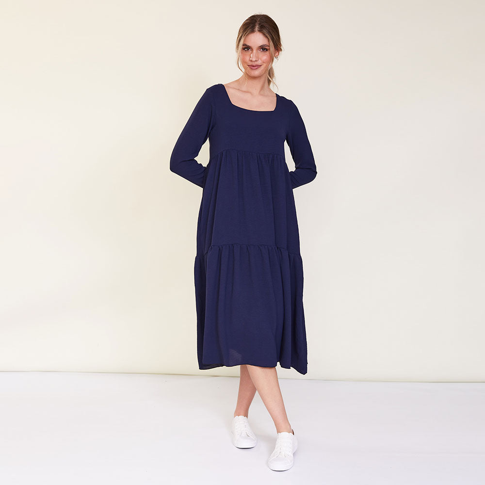 Zoe Dress (Navy)