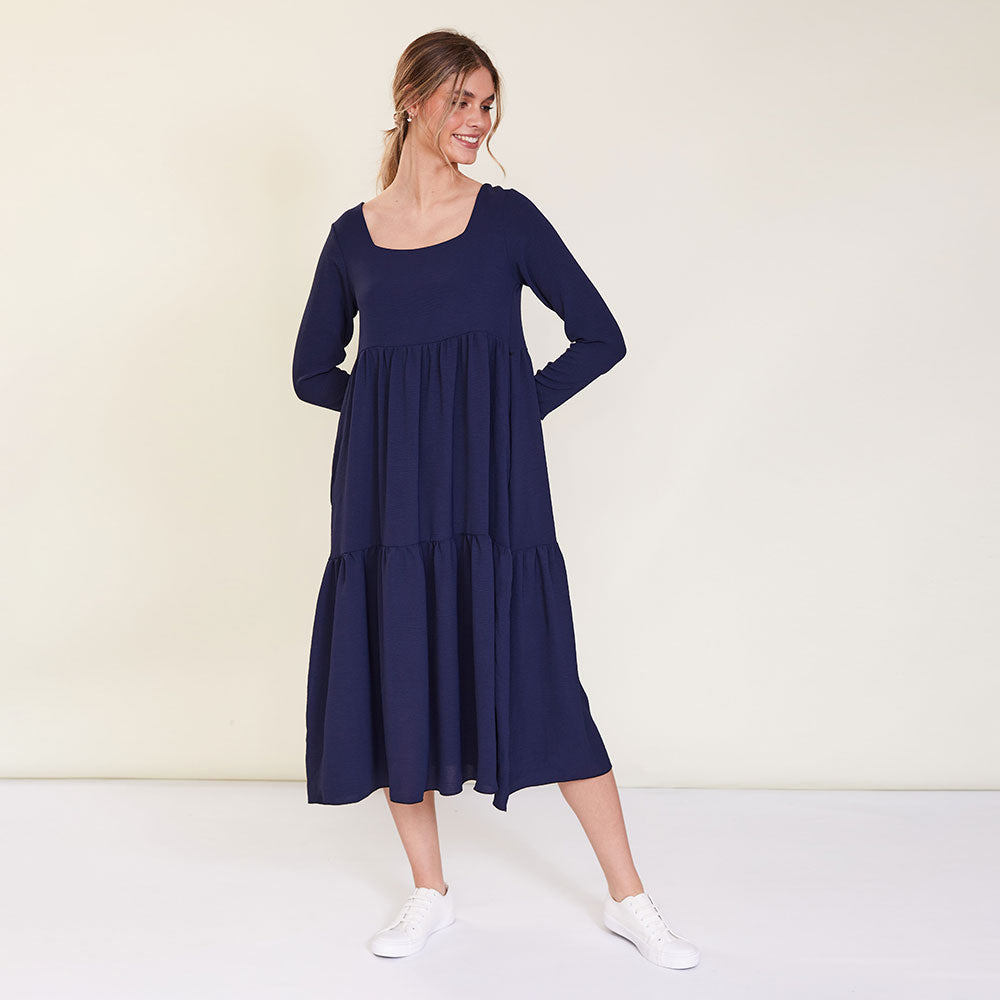 Zoe Dress (Navy)