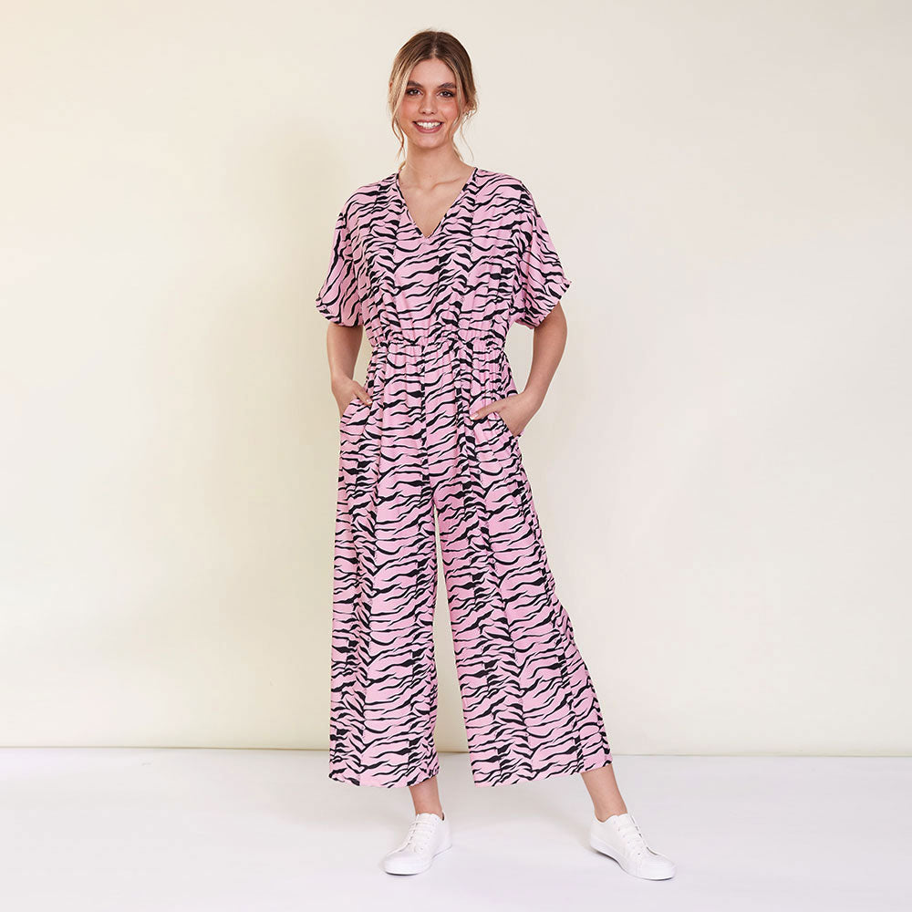Becky Jumpsuit (Pink) - The Casual Company