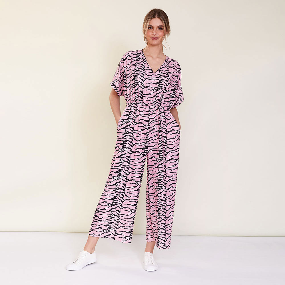 Becky Jumpsuit (Pink) - The Casual Company