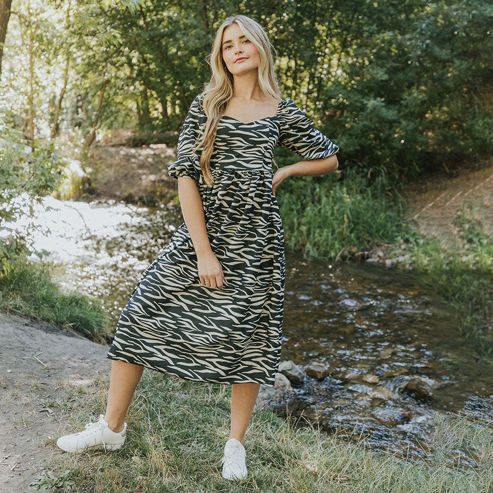 Kadie Dress (Zebra)