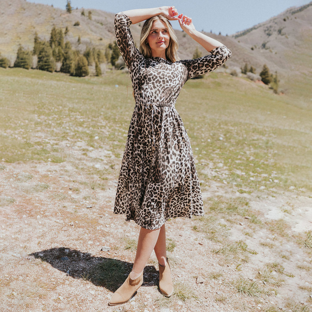 casual company dresses Bonnie Dress (Green Floral)