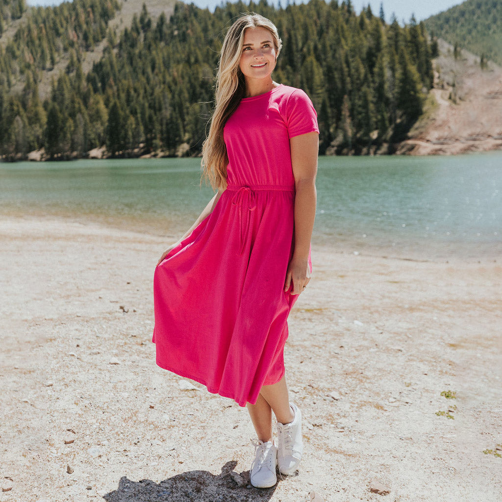 Piper Dress (Fuchsia)