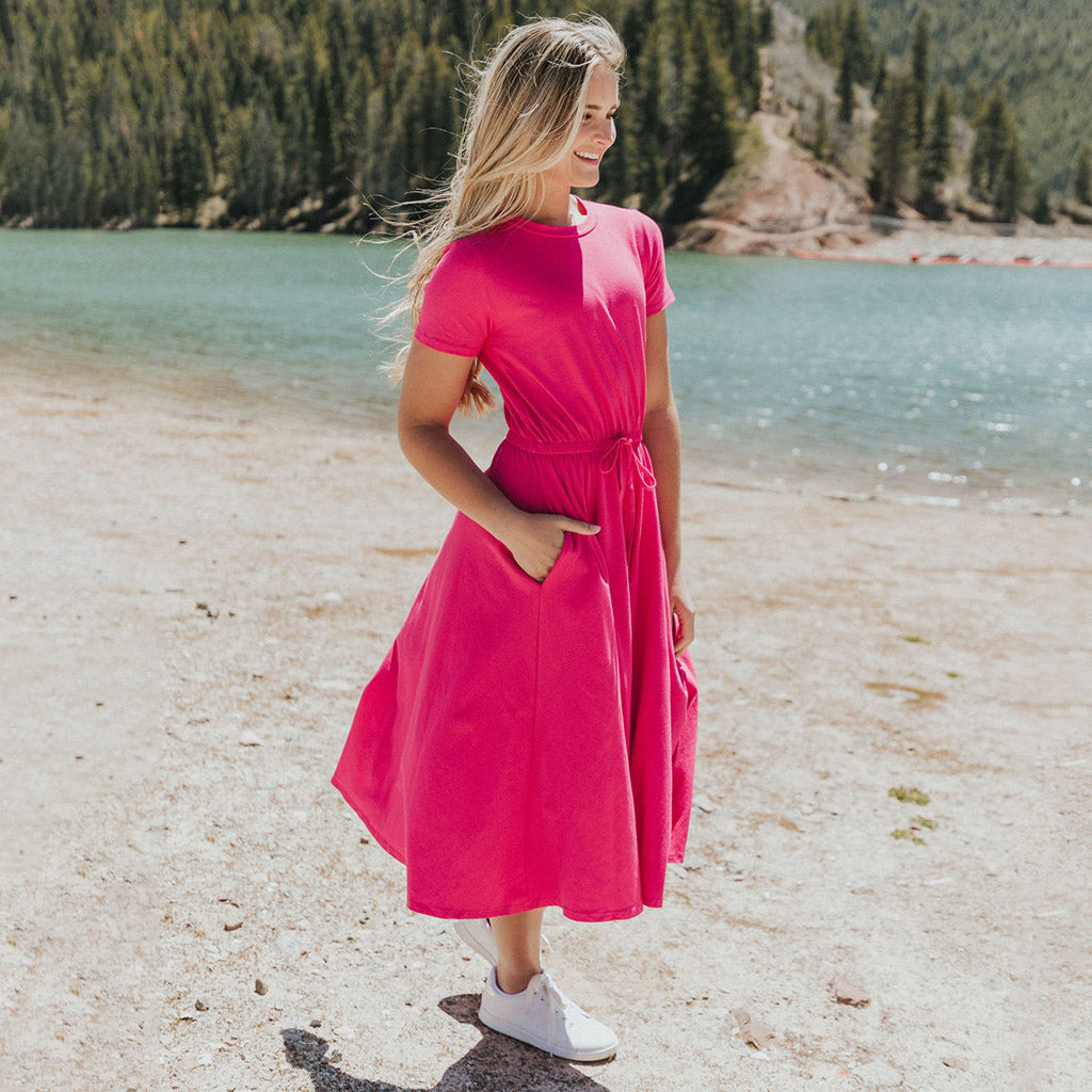 Piper Dress (Fuchsia)