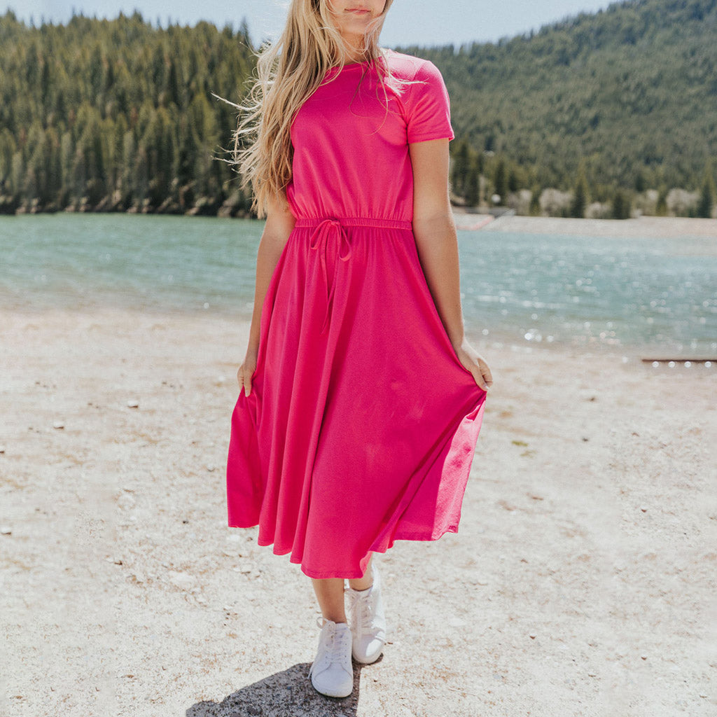 Piper Dress (Fuchsia)