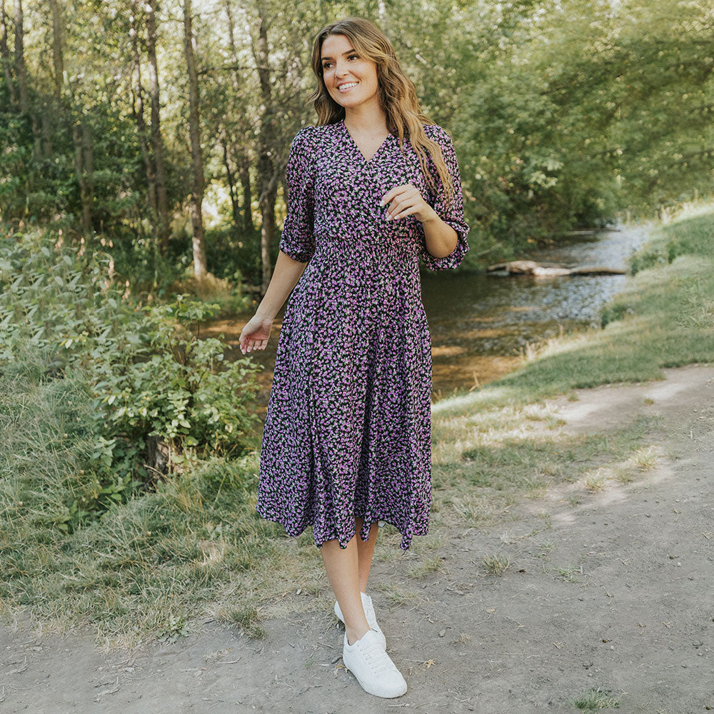 Daisy Dress (Lilac Floral)