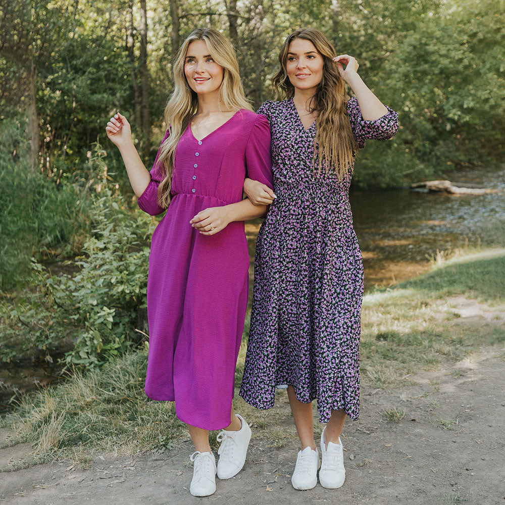 Daisy Dress (Lilac Floral)