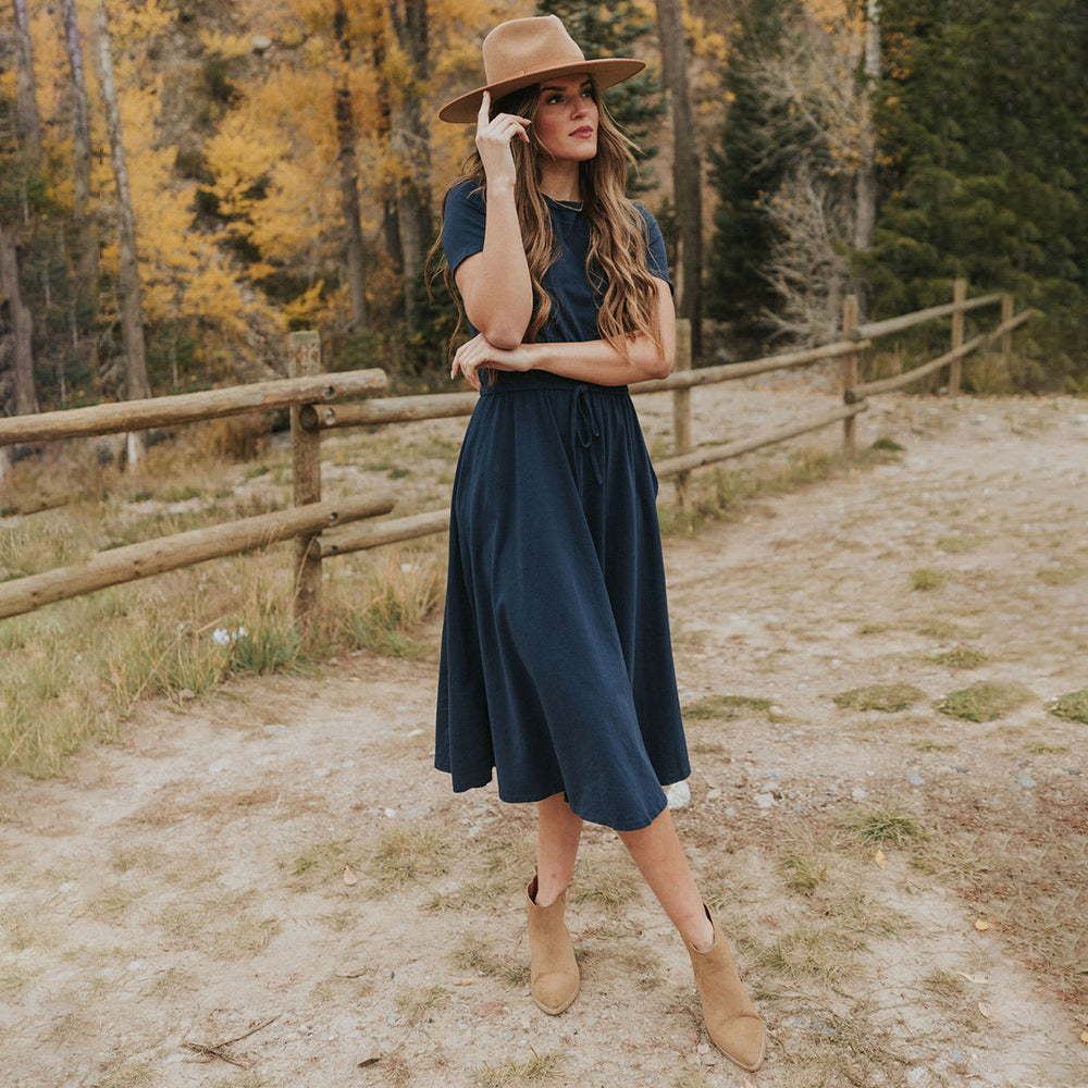 Piper Dress (Navy)