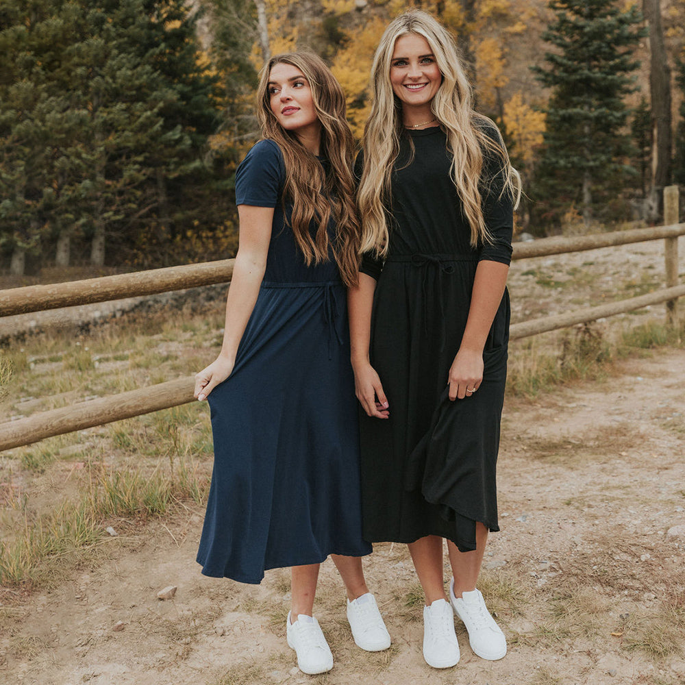 Piper Dress (Navy)