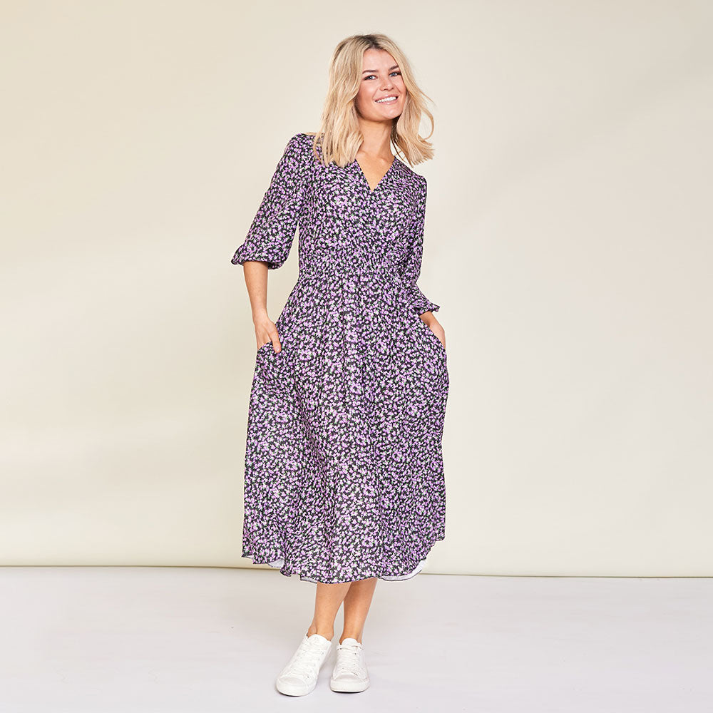 Daisy Dress (Lilac Floral)