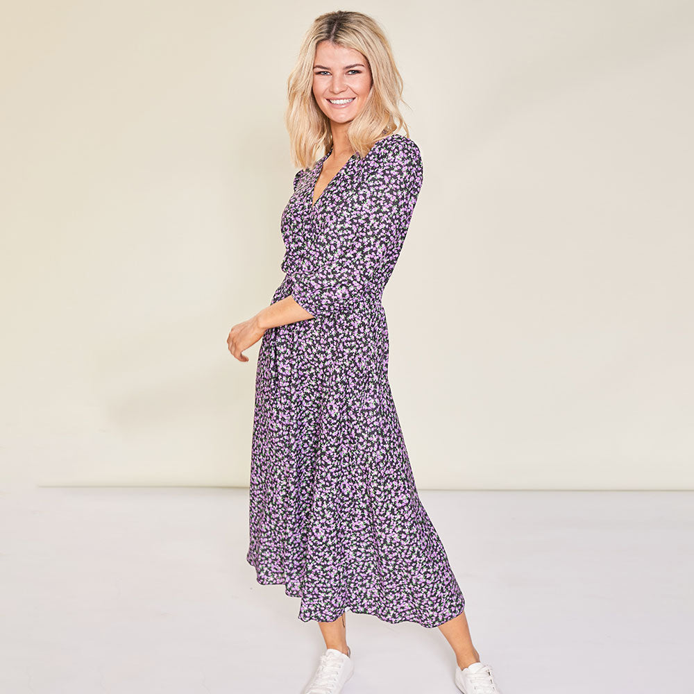 Daisy Dress (Lilac Floral)